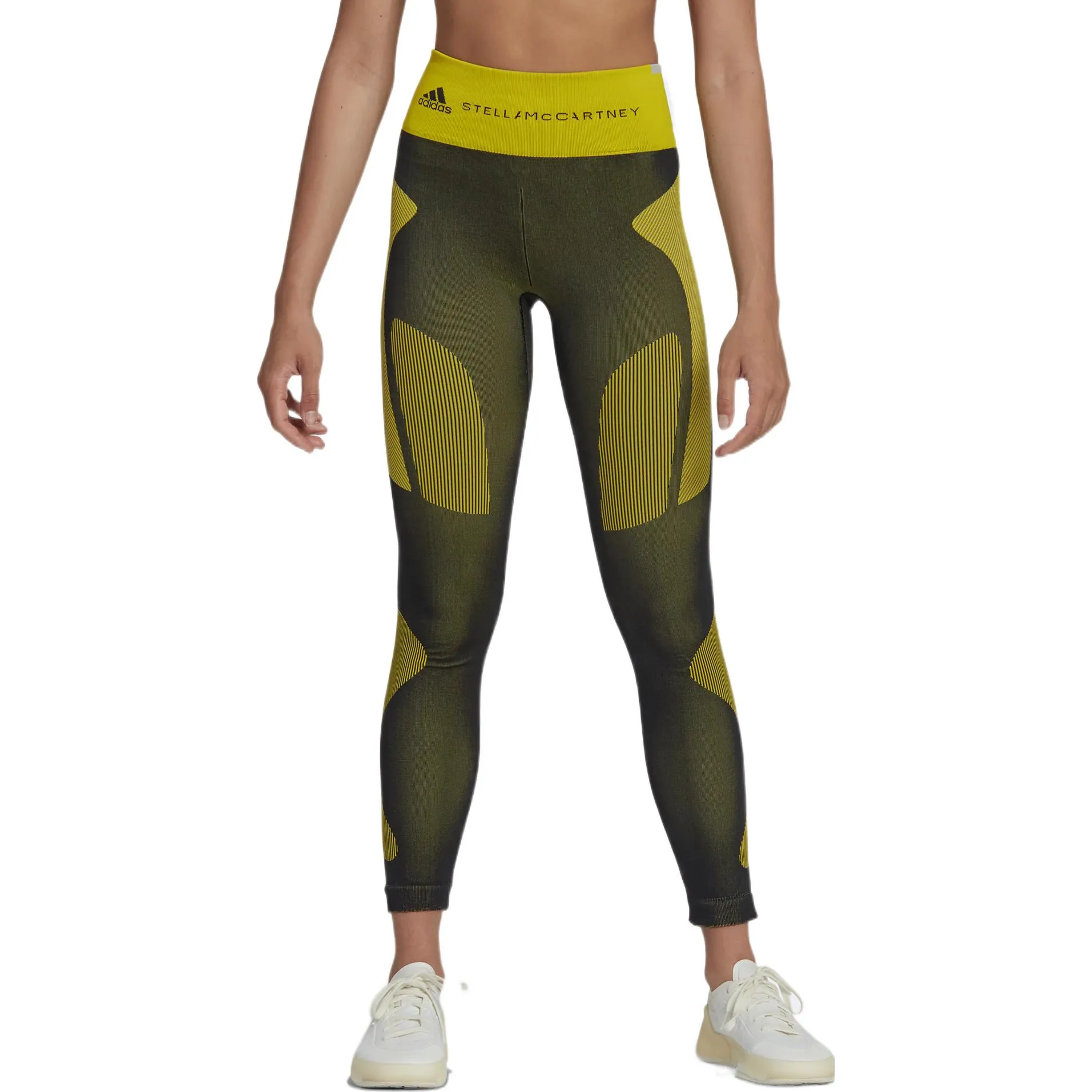 (WMNS) adidas by Stella McCartney TrueStrength Seamless Training Leggings 'Green' HG1231 sold by KicksCrew product image thumbnail 4