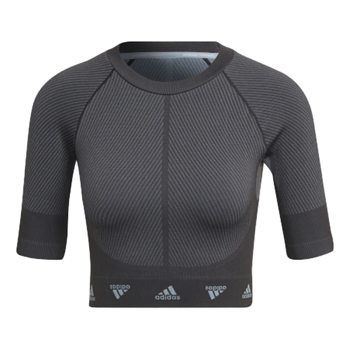 (WMNS) adidas AEROKNIT Training T-Shirt 'Grey' HD9566 sold by KicksCrew