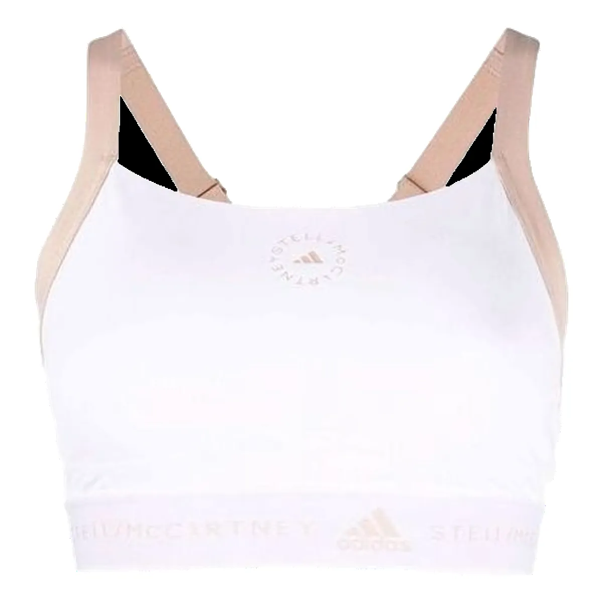 (WMNS) adidas by Stella McCartney Truepurpose Medium Support Bra 'White Beige' HD9098 sold by KicksCrew