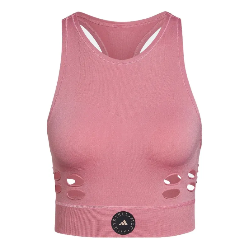 (WMNS) adidas by Stella McCartney TruePurpose Yoga Knit Crop Top 'Pink' HD9071 sold by KicksCrew