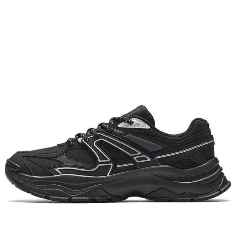 (WMNS) ANTA Chunky Shoes 'Black Silver' 922348806-2 sold by KicksCrew
