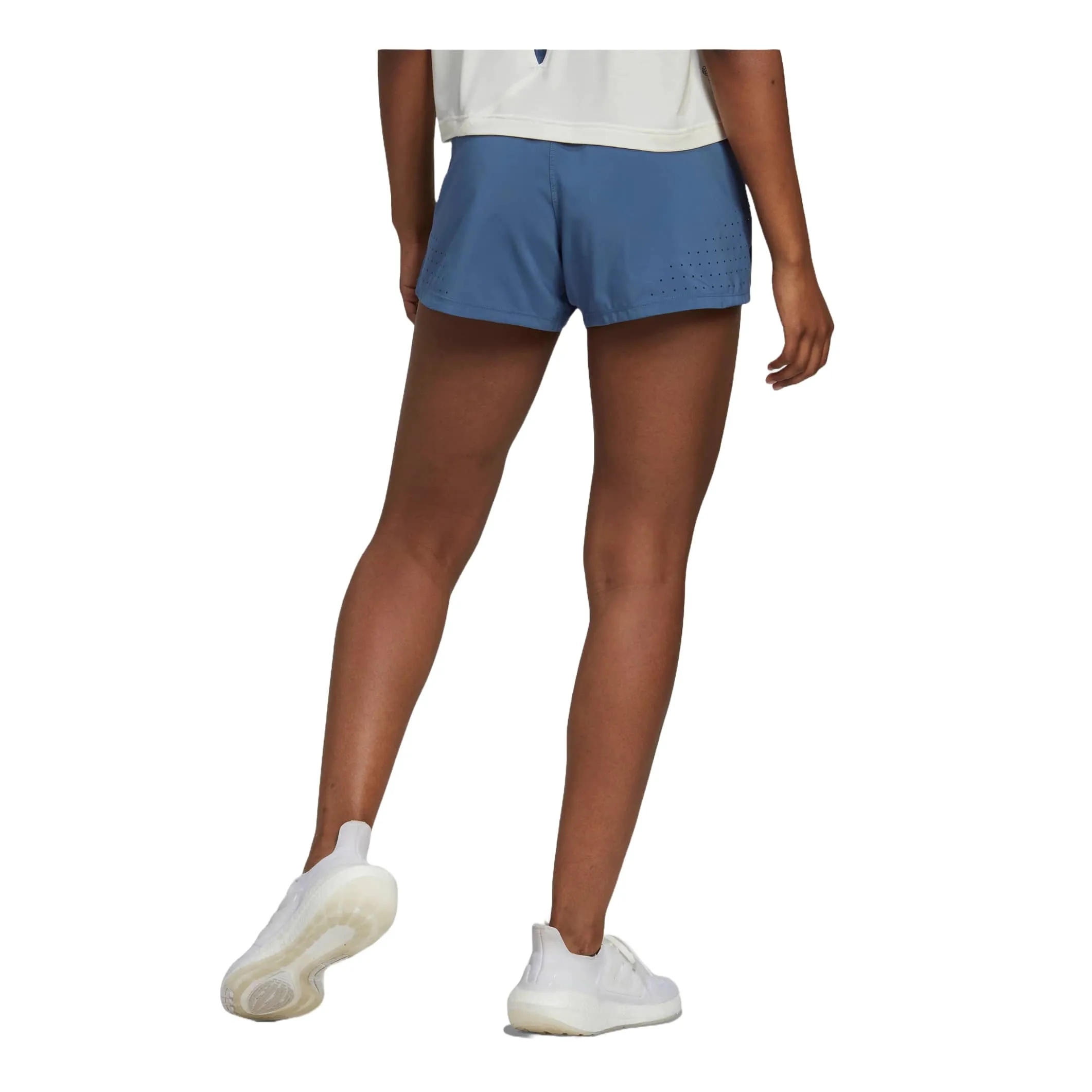 (WMNS) adidas Perforated Pacer Shorts 'Blue' HM4511 sold by KicksCrew product image thumbnail 3