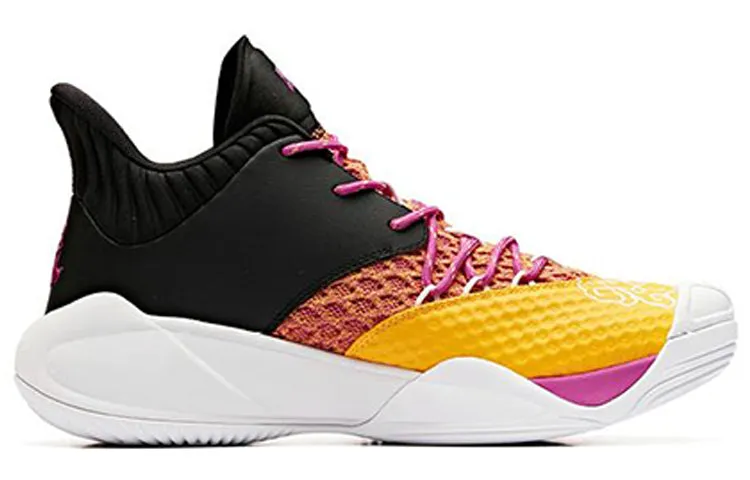 ANTA Mid Top Basketball Shoes 'Black Orange Yellow' 11931605-10 sold by KicksCrew product image thumbnail 2
