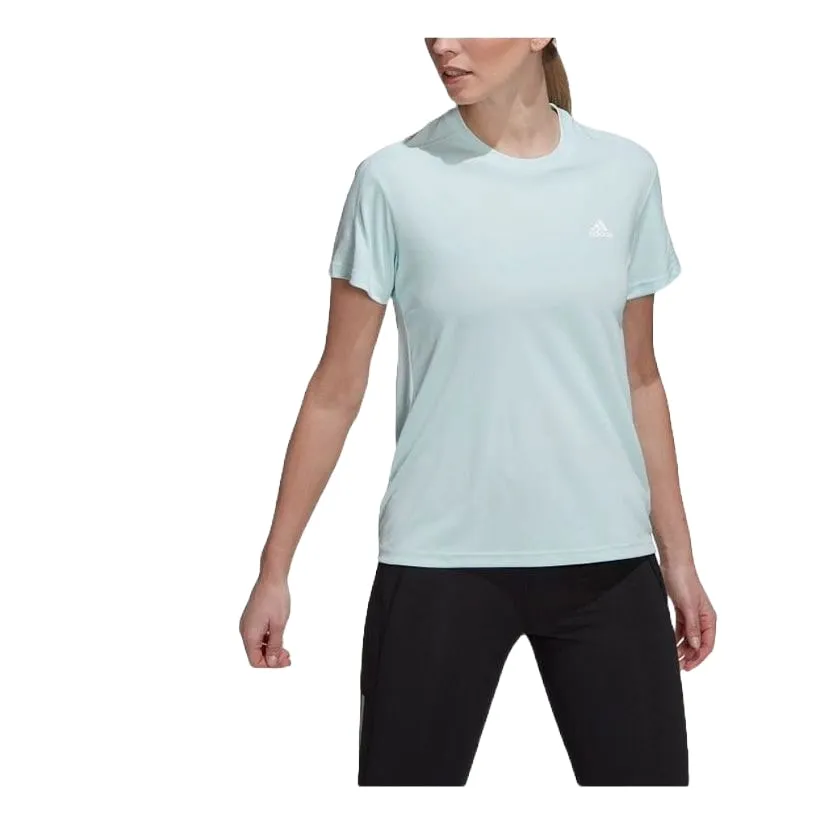 (WMNS) adidas Run It Running T-Shirt 'Blue' HL1456 sold by KicksCrew product image thumbnail 2