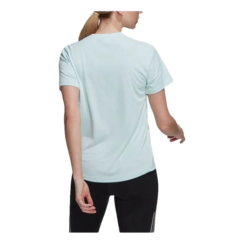 (WMNS) adidas Run It Running T-Shirt 'Blue' HL1456 sold by KicksCrew product image thumbnail 3