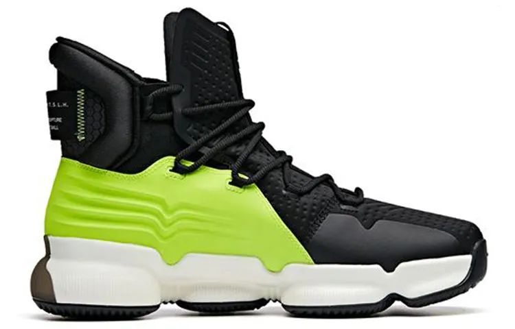 ANTA High Top Basketball Shoes 'Black Green' 91941160-1 sold by KicksCrew product image thumbnail 2