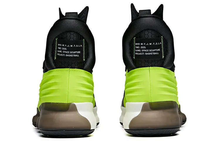 ANTA High Top Basketball Shoes 'Black Green' 91941160-1 sold by KicksCrew product image thumbnail 5