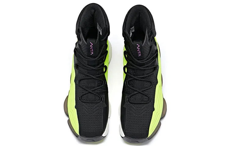 ANTA High Top Basketball Shoes 'Black Green' 91941160-1 sold by KicksCrew product image thumbnail 4