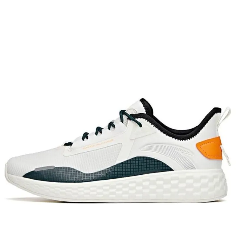 ANTA Run Collection 'White Green Orange' 912125523-1 sold by KicksCrew