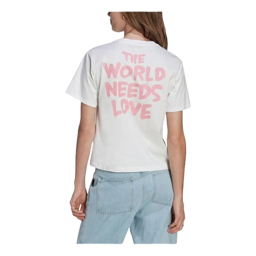 (WMNS) adidas Andre Saraiva T-Shirt 'White Black' HZ9002 sold by KicksCrew product image thumbnail 3