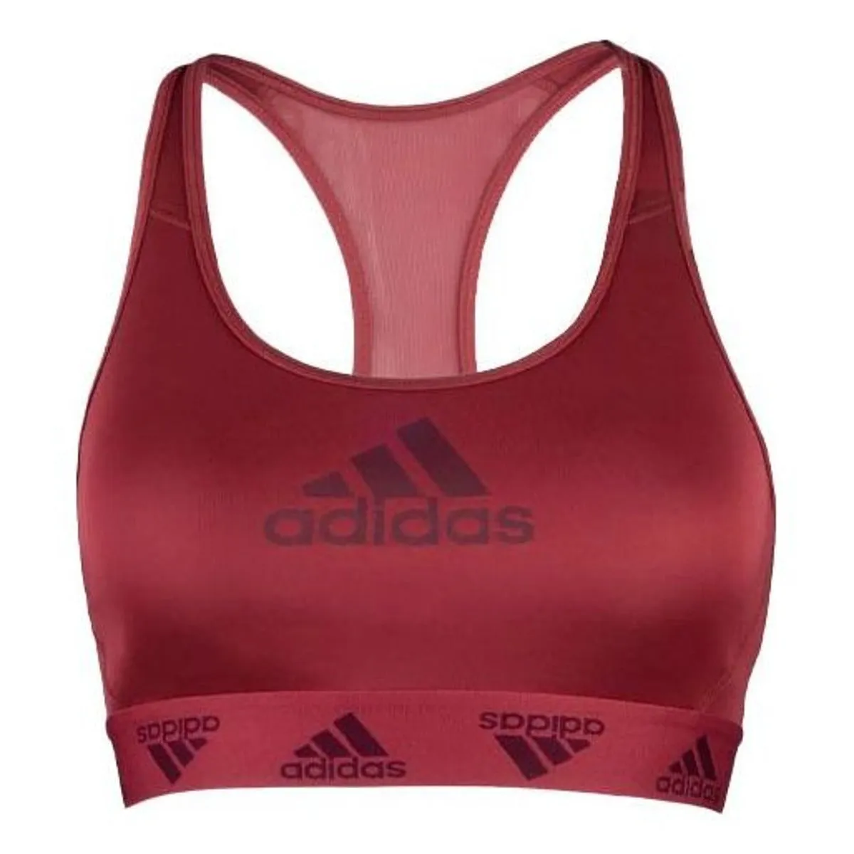 (WMNS) adidas Don't Rest Alphaskin Badge of Sport Bra 'Red' GC8176 sold by KicksCrew