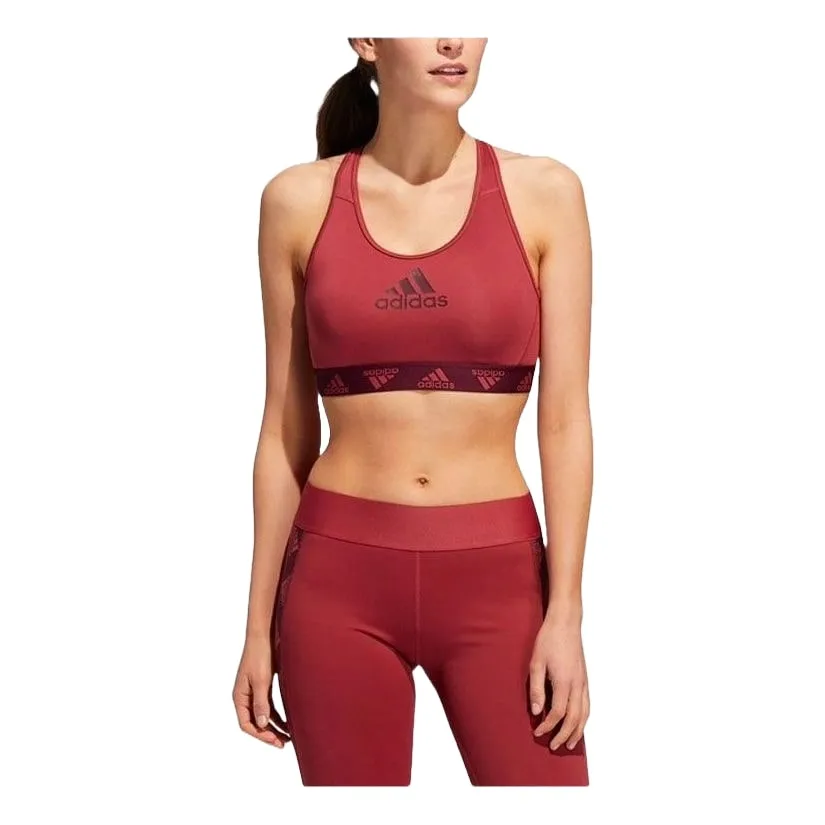 (WMNS) adidas Don't Rest Alphaskin Badge of Sport Bra 'Red' GC8176 sold by KicksCrew product image thumbnail 3