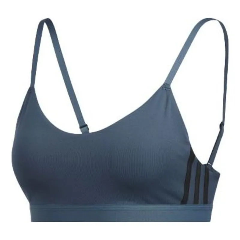 (WMNS) adidas All Me 3-Stripes Bra 'Teal' GC7695 sold by KicksCrew