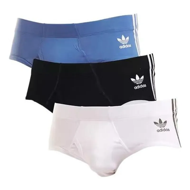 adidas Originals 3 Stripe Brief 'Black White Blue' 4A1M50-909 sold by KicksCrew
