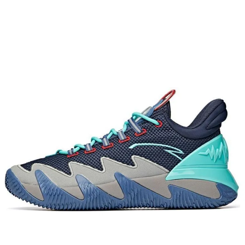 ANTA Basketball Shoes 'Blue Grey Red' 112041606-3 sold by KicksCrew