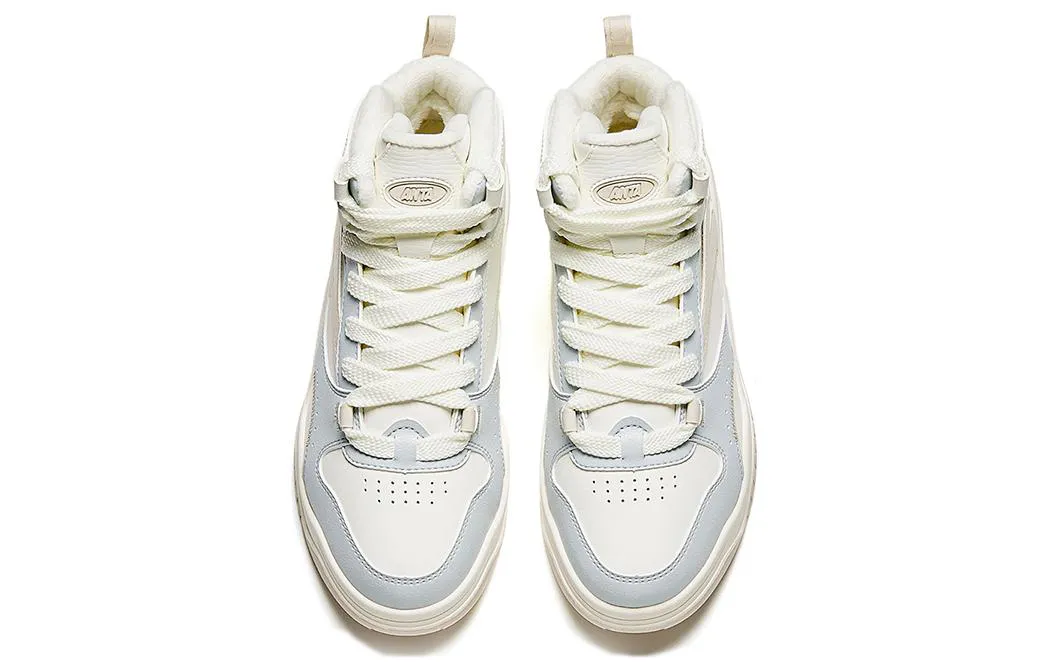 ANTA High Top Skateboarding Shoes 'White Beige Blue' 922348903-1 sold by KicksCrew product image thumbnail 3