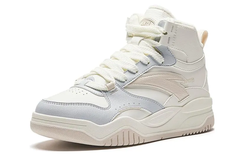 ANTA High Top Skateboarding Shoes 'White Beige Blue' 922348903-1 sold by KicksCrew product image thumbnail 2