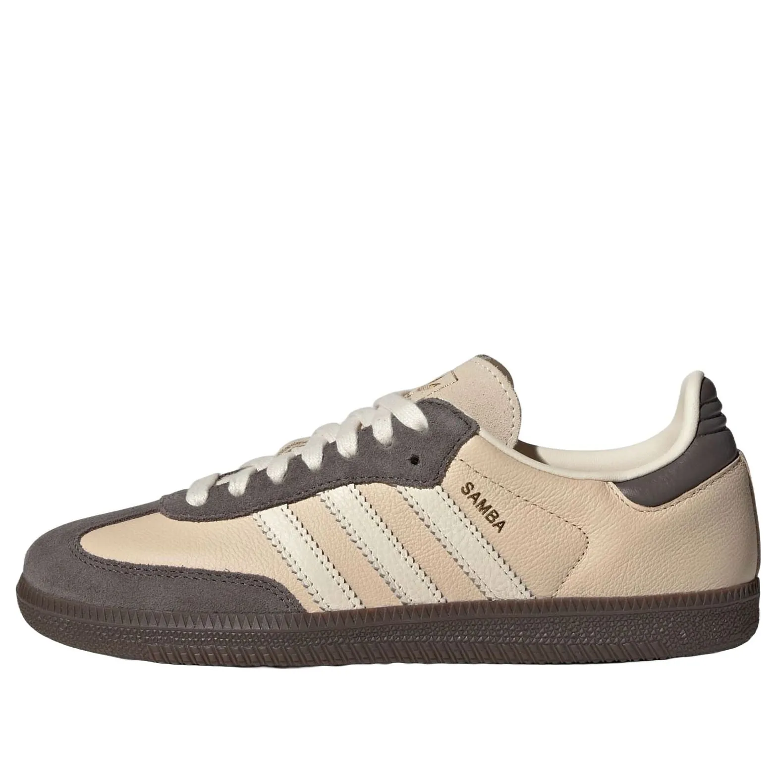 (WMNS) adidas Samba OG 'Crystal Sand Charcoal' JI4210 sold by KicksCrew