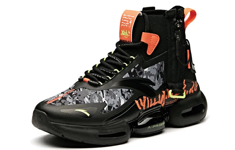 ANTA High Top Full Cushion 'Black Orange Grey' 91945500-5 sold by KicksCrew product image thumbnail 2