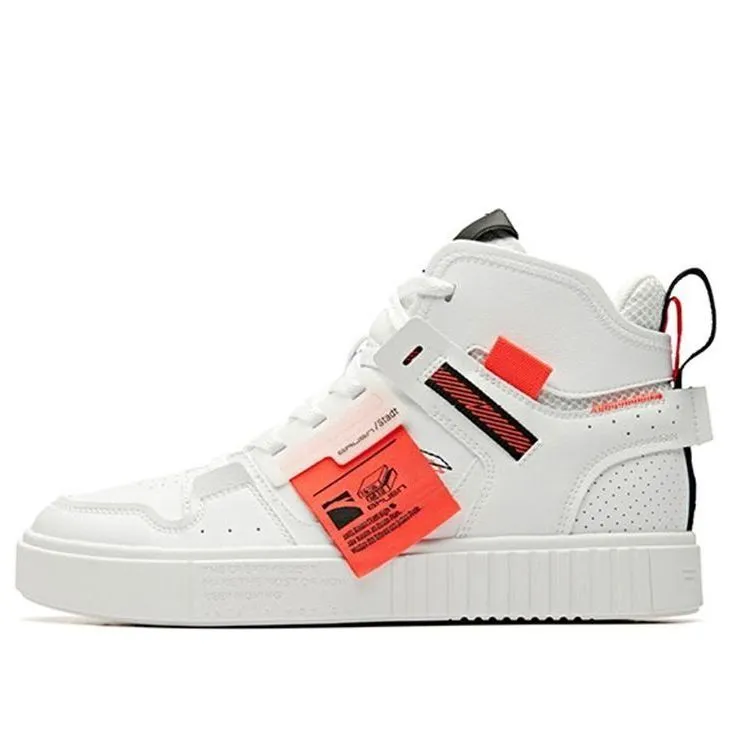 ANTA High Top Skateboarding Shoes 'White Orange' 91948062-3 sold by KicksCrew