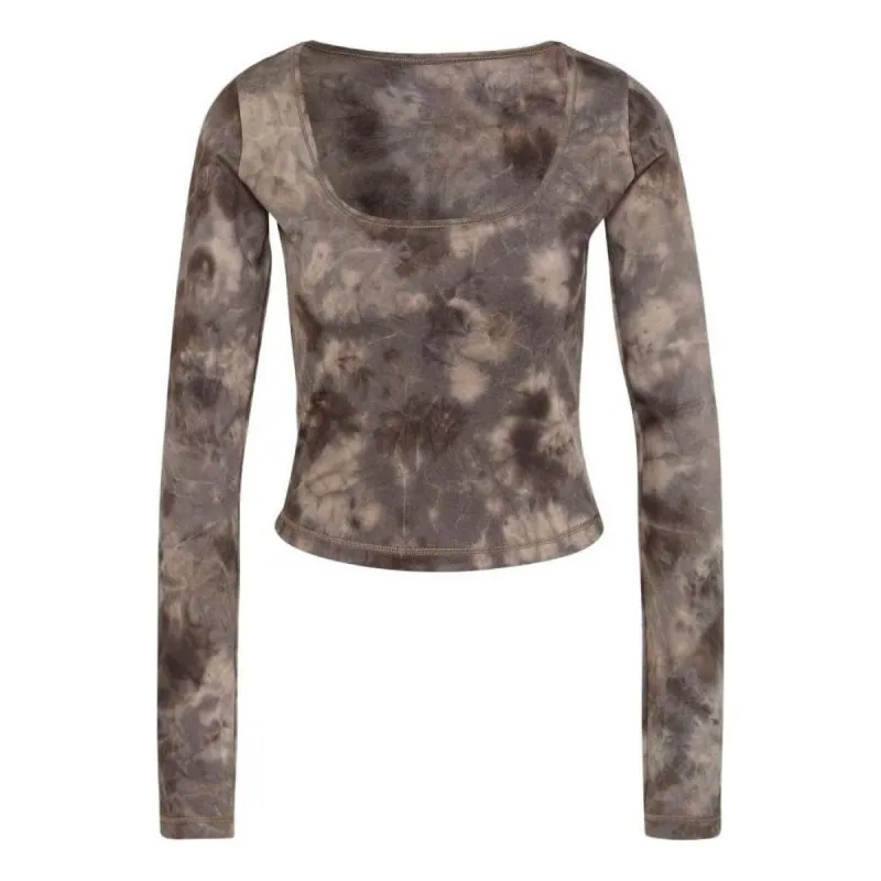 (WMNS) adidas Yoga Earth Long Sleeve T-Shirt 'Brown' HN9499 sold by KicksCrew