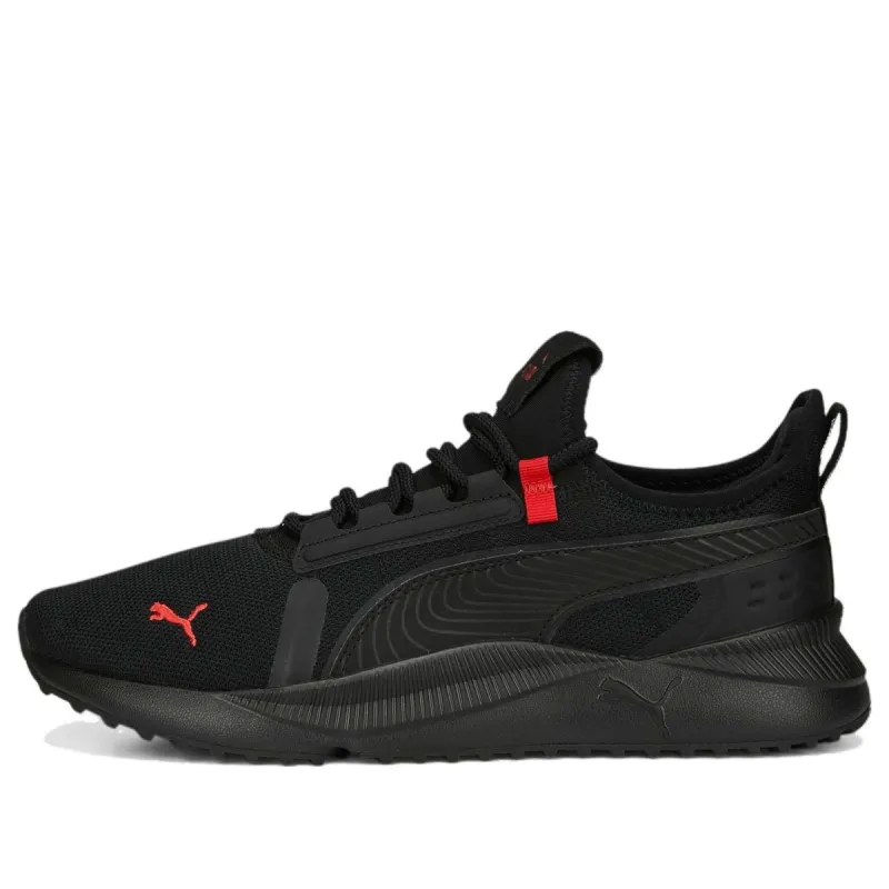 (WMNS) PUMA Pacer Future Street Plus 'Black Red' 384634-19 sold by KicksCrew