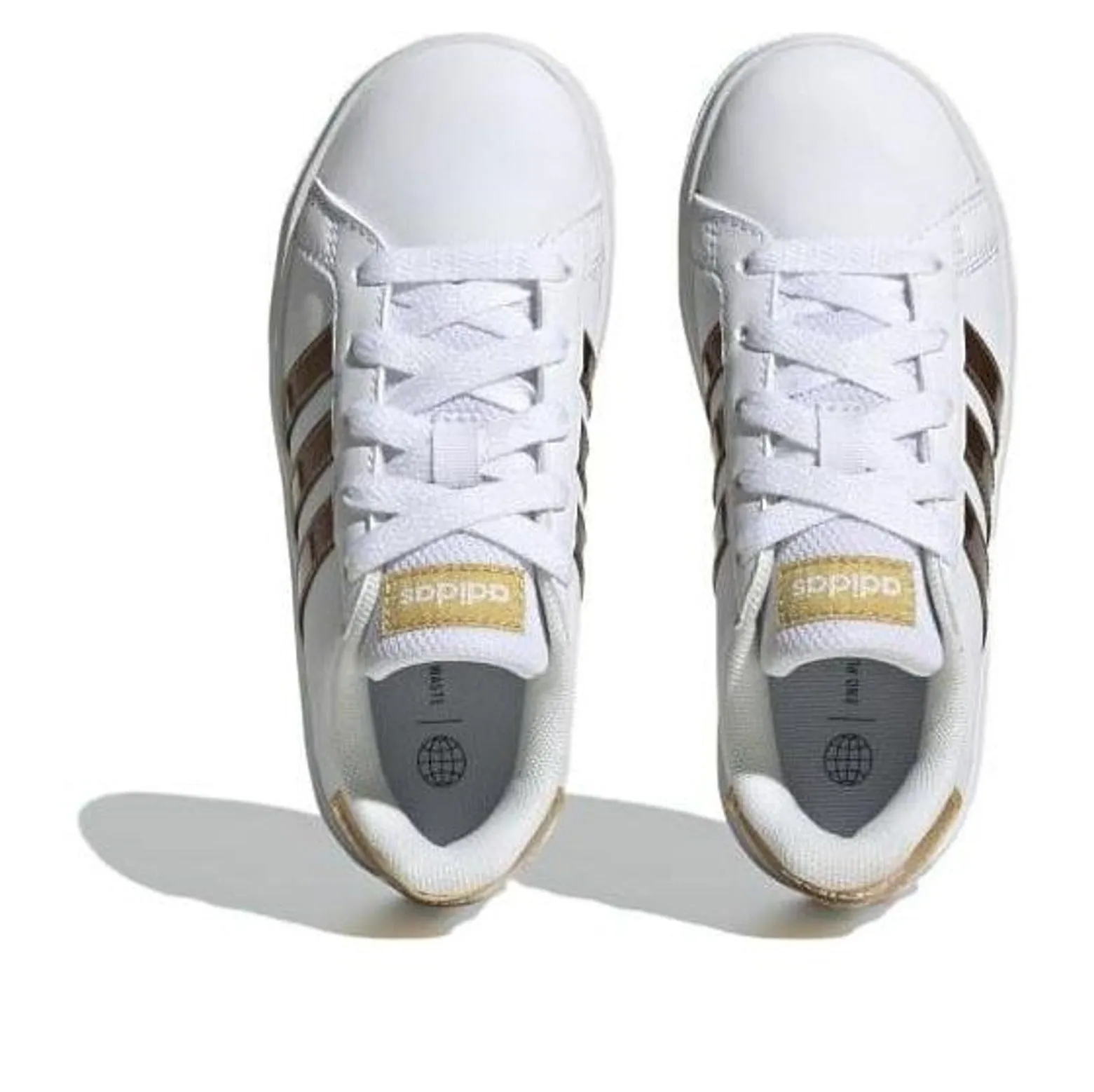(GS) adidas Grand Court Sustainable Lace 'White Gold' GY2578 sold by KicksCrew product image thumbnail 4