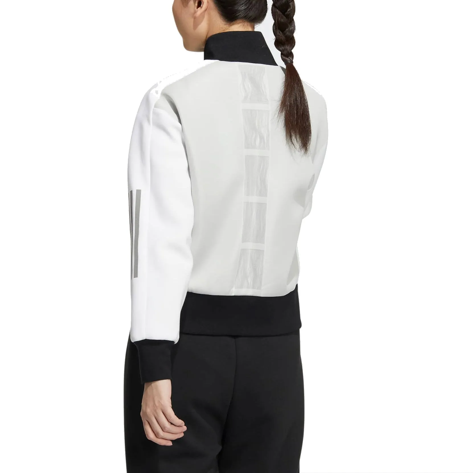 (WMNS) adidas UST Jacket 'White Black' HM7089 sold by KicksCrew product image thumbnail 3