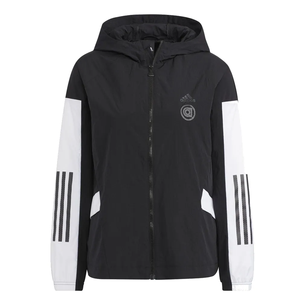 (WMNS) adidas UST Woven Jacket 'Black White' HM5276 sold by KicksCrew
