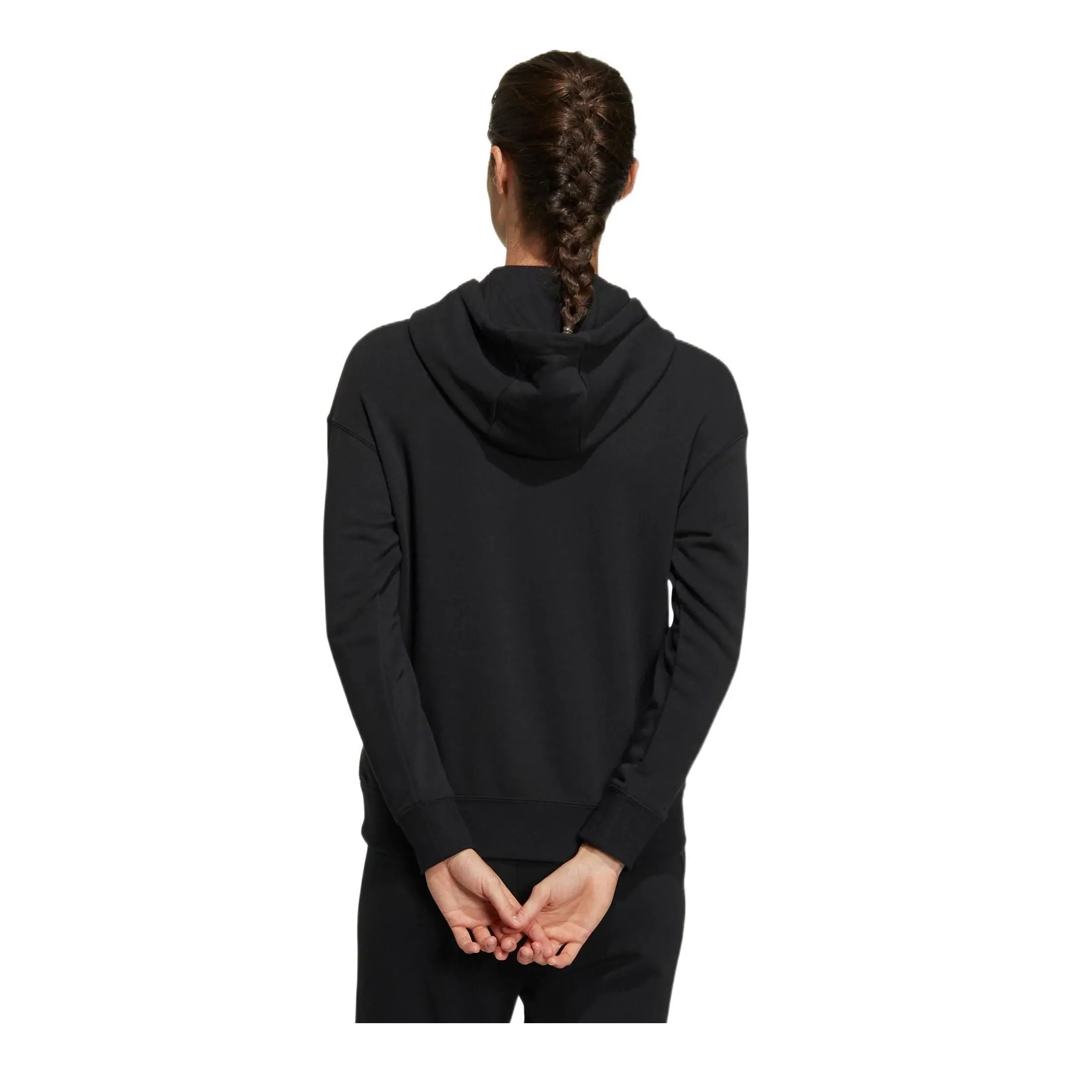 (WMNS) adidas Ust Hoodie 'Black White' HM5278 sold by KicksCrew product image thumbnail 3