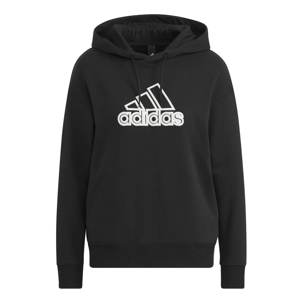 (WMNS) adidas Ust Hoodie 'Black White' HM5278 sold by KicksCrew