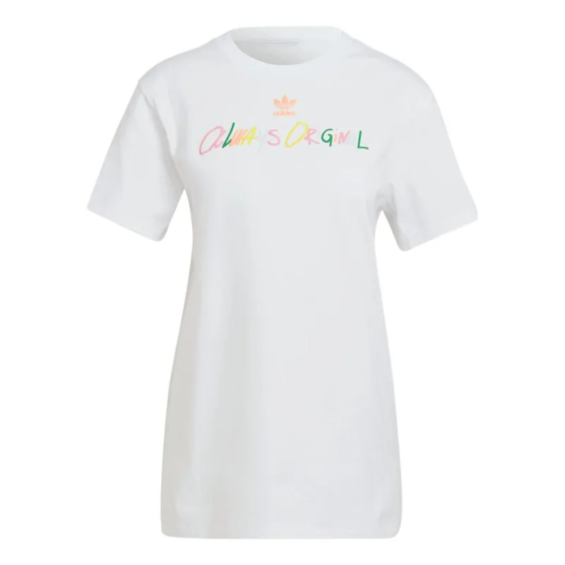 (WMNS) adidas Always Original Graphic T-Shirt 'White' HK5072 sold by KicksCrew
