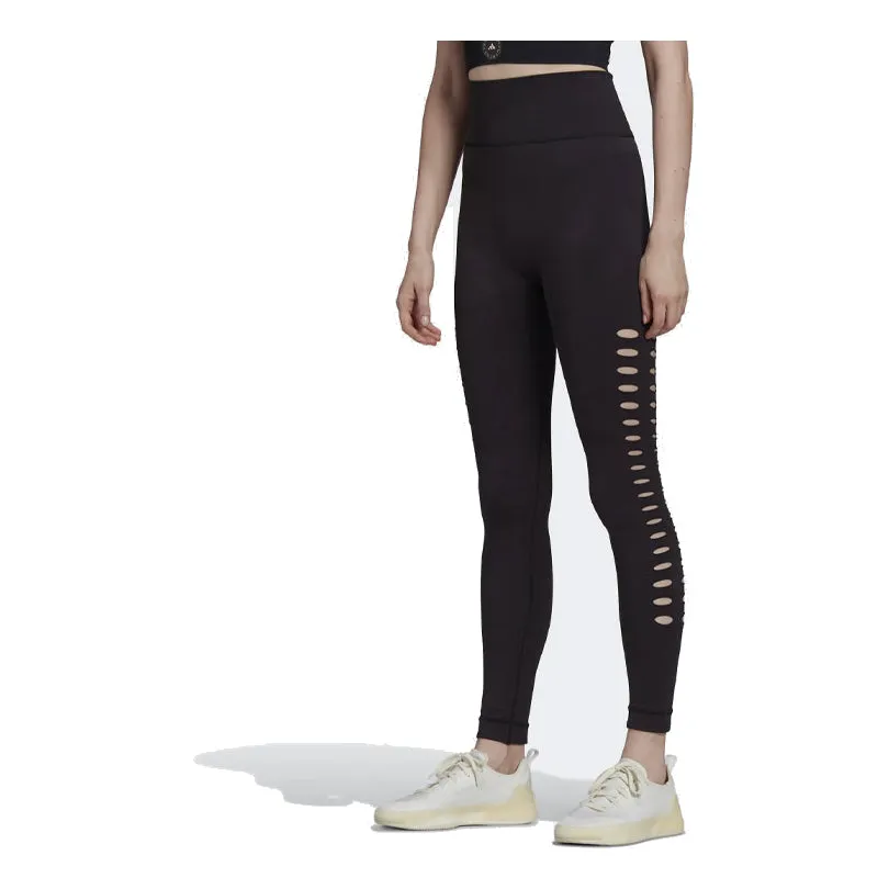(WMNS) adidas by Stella McCartney TruePurpose Yoga Knit Tights 'Black' HB6072 sold by KicksCrew product image thumbnail 2
