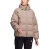 (WMNS) adidas 3-Stripes Puffy Down Jacket 'Brown' HN2111 sold by KicksCrew