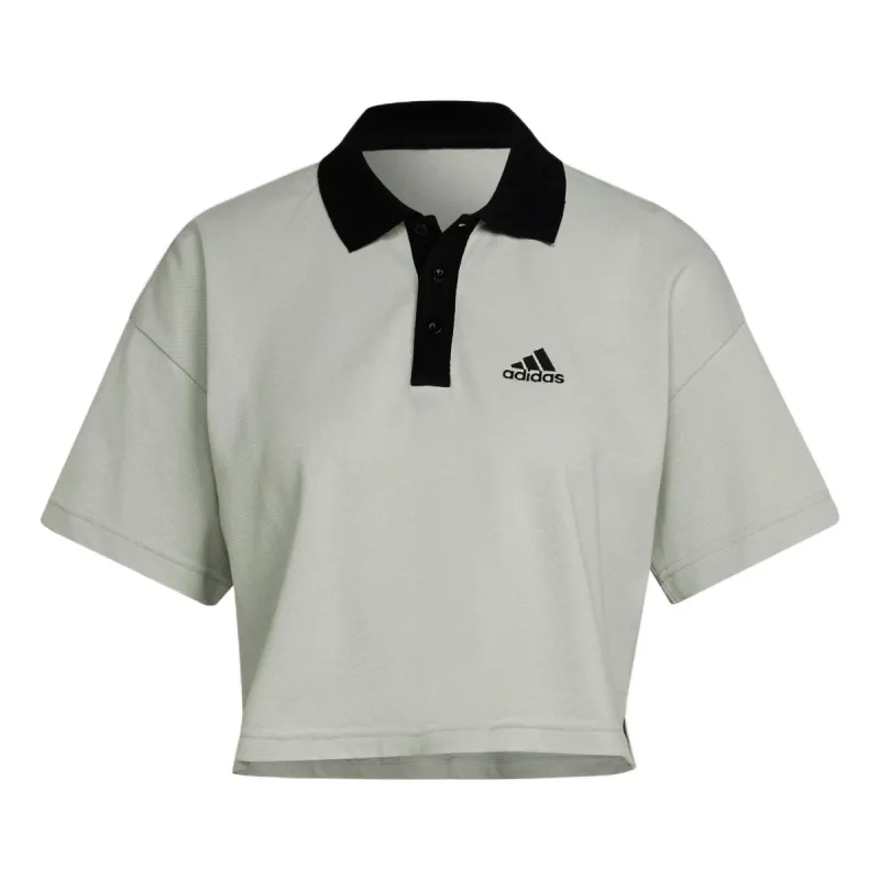 (WMNS) adidas Short Polo Shirt 'Purple' HY5527 sold by KicksCrew
