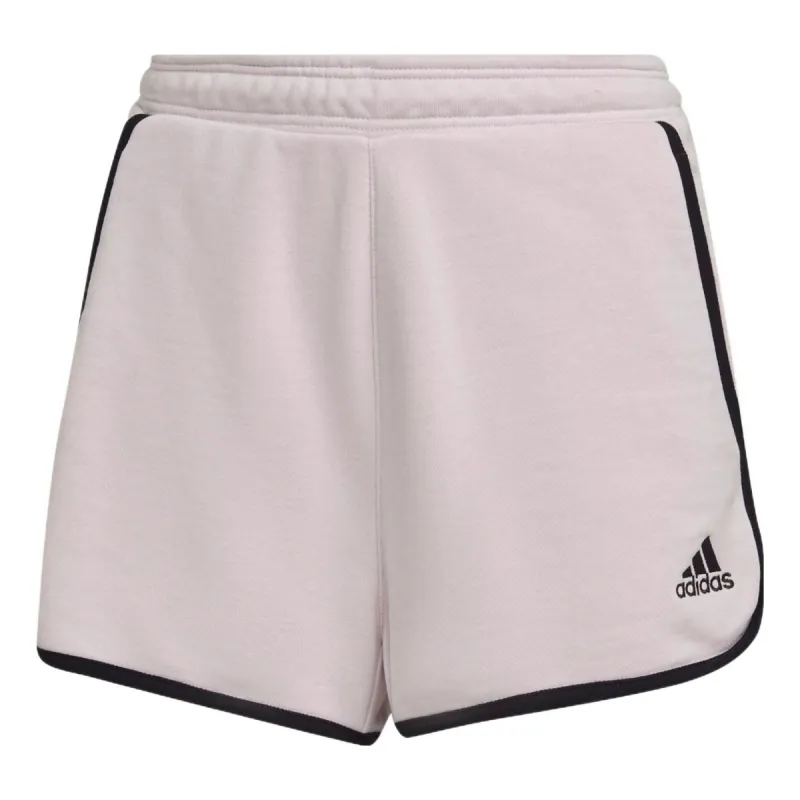 (WMNS) adidas French Terry High-Rise Shorts 'Pink' HY5525 sold by KicksCrew