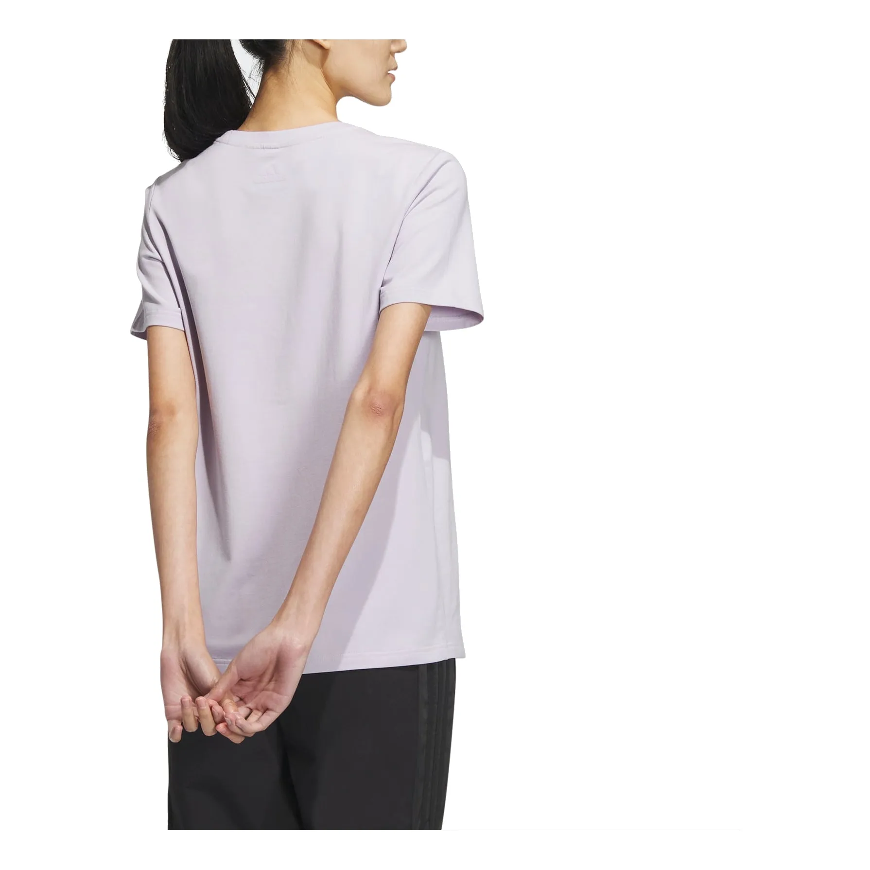 (WMNS) adidas Must Haves Badge Of Sport T-Shirt 'Purple' HY2877 sold by KicksCrew product image thumbnail 3