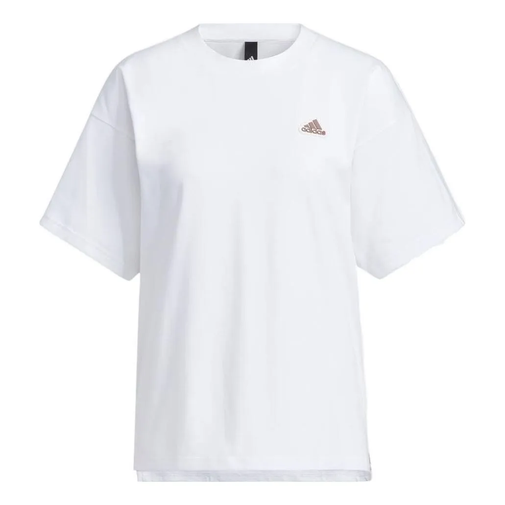 (WMNS) adidas Word T-Shirt 'White' IA5249 sold by KicksCrew