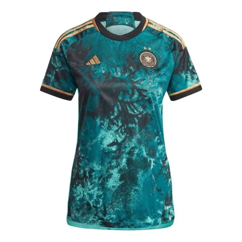(WMNS) adidas Germany Team 23 Away Jersey 'Teal' HZ8273 sold by KicksCrew