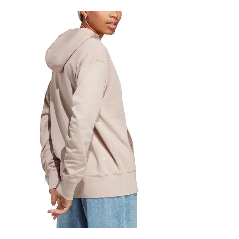 (WMNS) adidas Relaxed Hoodie 'Beige' IC8684 sold by KicksCrew product image thumbnail 3