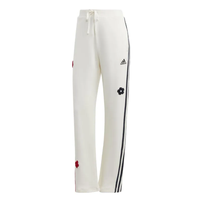 (WMNS) adidas 3-Stripes High Rise Joggers 'White' IC8697 sold by KicksCrew
