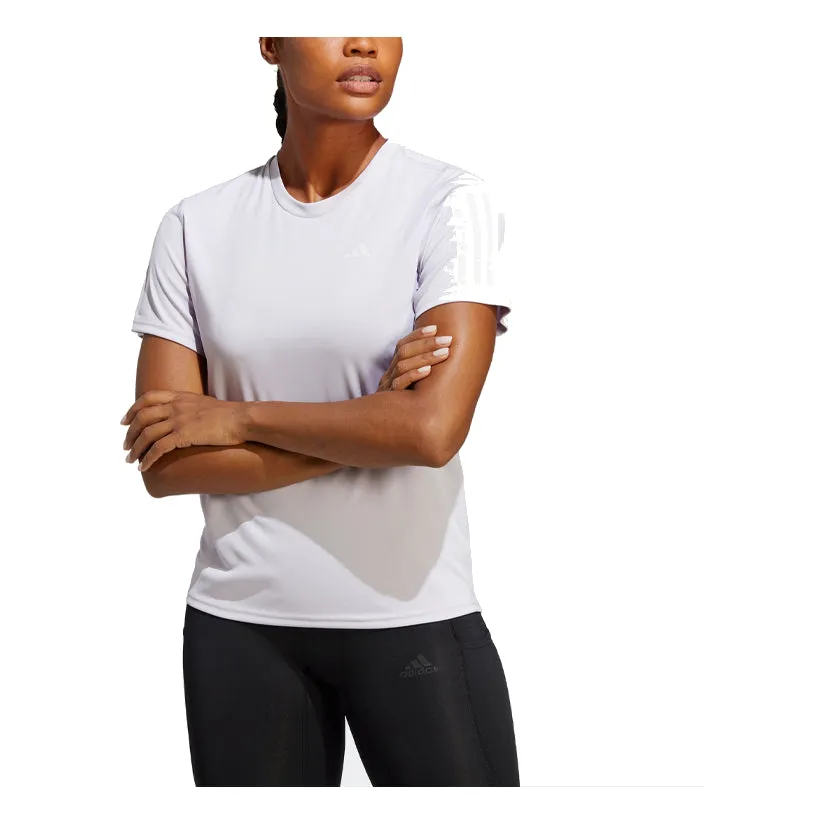 (WMNS) adidas Own the Run T-Shirt 'Purple' IC5192 sold by KicksCrew product image thumbnail 2