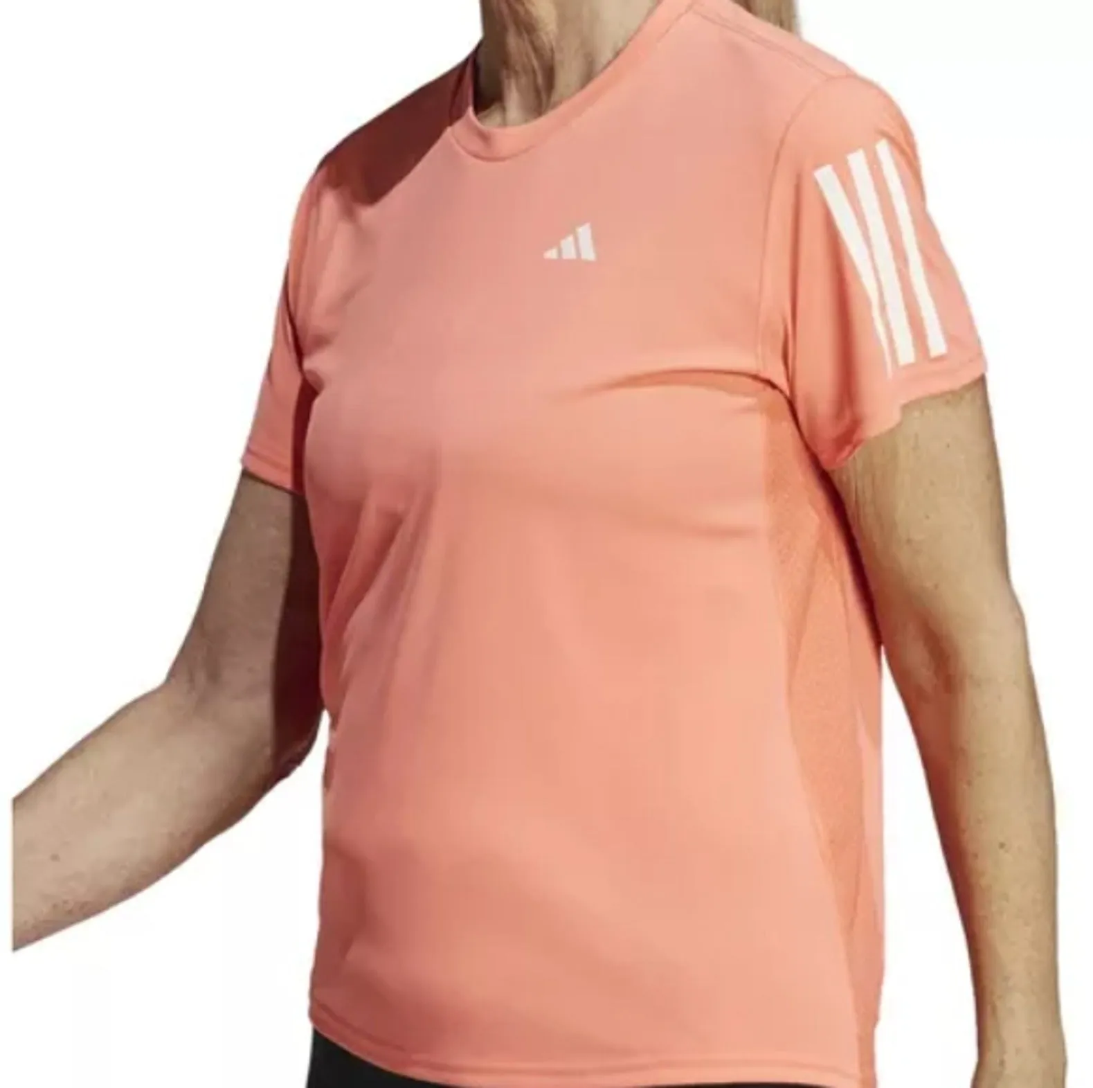 (WMNS) adidas Own the Run T-Shirt 'Orange' IC5196 sold by KicksCrew product image thumbnail 3