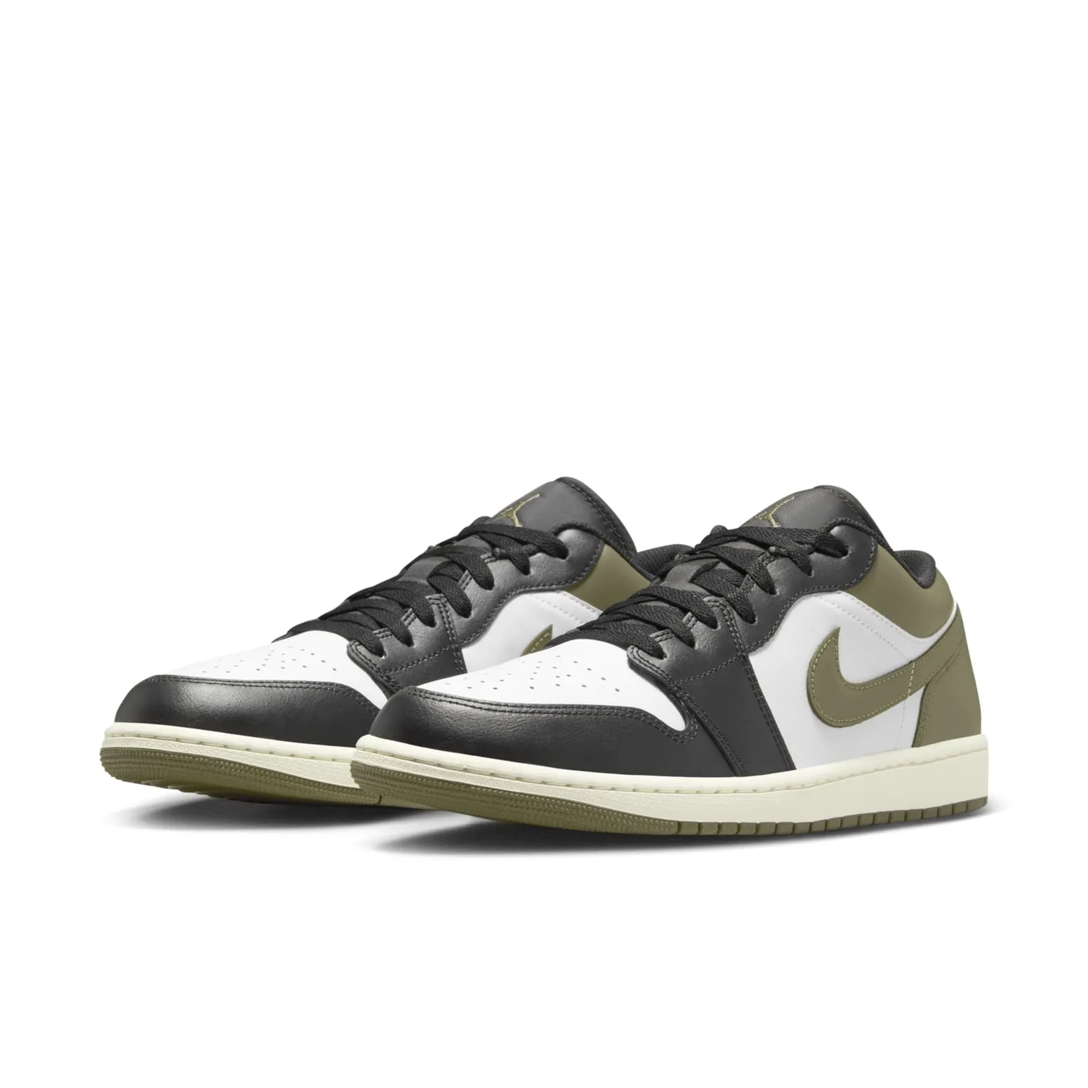 Air Jordan 1 Low 'Black White Medium Olive' 553558-092 sold by KicksCrew product image thumbnail 3
