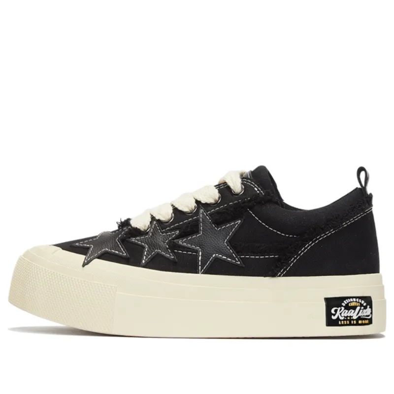 KAALIXTO Skateboarding Canvas Low 'Black Leather' KSH220712 sold by KicksCrew