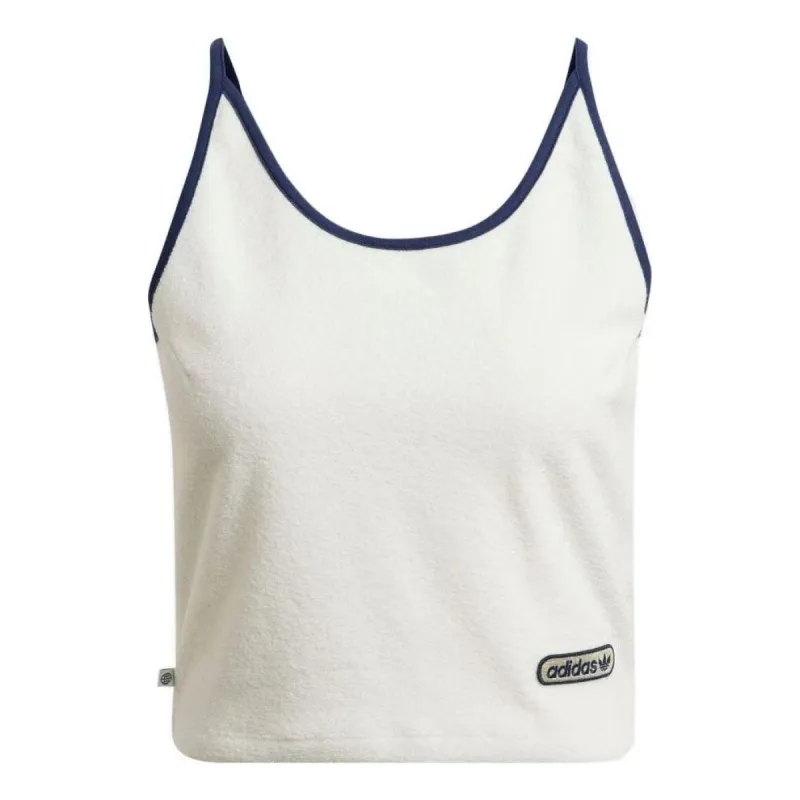 (WMNS) adidas Short Towel Terry Tank Top 'White' HL6584 sold by KicksCrew