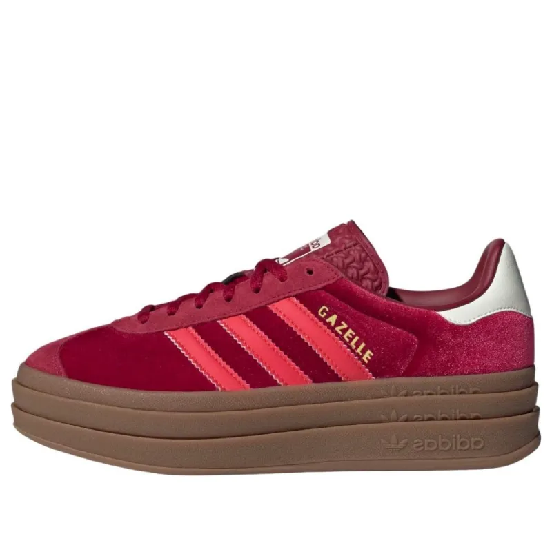 (WMNS) adidas Gazelle Bold 'Bright Red Velvet' IG4388 sold by KicksCrew