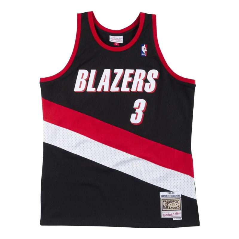 Mitchell & Ness NBA Portland Trail Blazers 1999/00 HWC Swingman Jersey 'Damon Stoudamire Black' 200472779 sold by KicksCrew