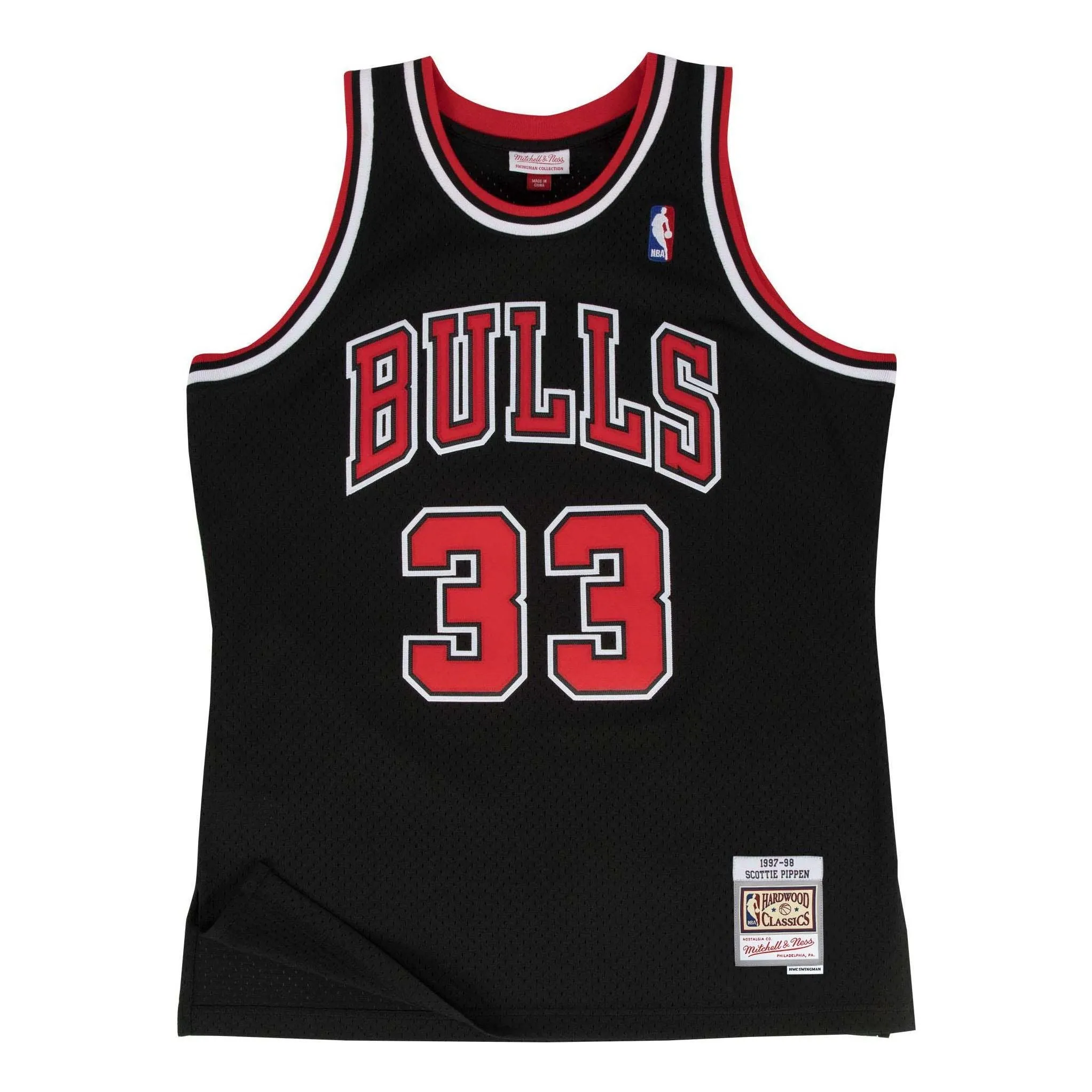 Mitchell & Ness NBA Chicago Bulls 1997/98 HWC Swingman Jersey 'Scottie Pippen Black' 200105534 sold by KicksCrew