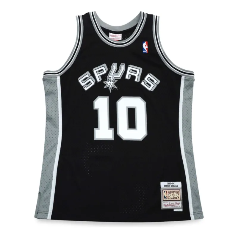 Mitchell & Ness NBA San Antonio Spurs 1993/94 HWC Swingman Jersey 'Dennis Rodman Black' 200105764 sold by KicksCrew